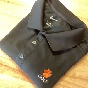 EUC‎ Mens Nike Clemson Tigers Golf Short Sleeved Polo - Medium